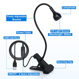 Professional Nail Lamp 3W 5V Lamp for Gel Nails with 4 Levels Setting Nail Dryer for Gel Polish Curing