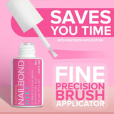 Solid Glue Gel For Nail Tips, 8ml Good Nail Glue For Press On Nails, Static Nails Brush On Nail Glue