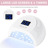 Professional Gel UV Nail Dryer Machine 80W LED Nail Dryer for Gel Polish with 4 Timers