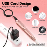 Portable Nail Drill Machine 11 in 1 Kit,Efile Nail Drill Set for Acrylic Gel Nails, Manicure Pedicure Tool with Nail Drill Bits