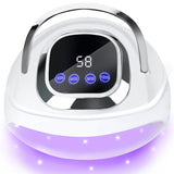 Gel Nail Lamp Professional 268W LED Manicure Lamp with 60pcs Beads Finger Nail Dryer at Home