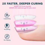 UV Light Lamp for Nails 48W with 4 Timer Settings, Nail Dryer for Gel Polish