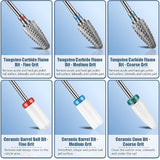 Electronic File For Nails 13PC Bits Set, Drill Bits for Nails, Safety Nail Drill Bits for Women Nails Tools