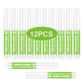 Nail Repair Glue For Nail Tips, 12 PCS Nail Glue for Acrylic Nails, The Best Nail Glue for False Nails Tips 0.07OZ/PCS