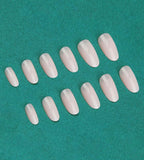 24 Pcs Press On Nail Stickers Medium, French Manicure Press On Nails with Glue, Best Quality Acrylic Nails for Women