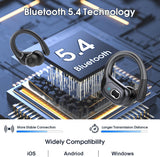 Wireless Noise Cancelling Earbuds, Running Earbuds with Earhooks 75H Playtime, IPX7