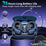 Bluetooth Wireless Earbuds with ENC Noise Cancelling & 75H Battery, Royal Blue