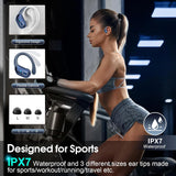 Bluetooth Wireless Earbuds with ENC Noise Cancelling & 75H Battery, Royal Blue