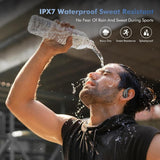 Noise Canceling Bluetooth 5.4 Earbuds – IPX7 Waterproof, LED Display