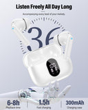 Running Wireless Headphones, Bluetooth 5.4 IP7 Waterproof Earbuds, Secure Fit