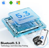 Wireless Earbuds for Running 60Hrs Playtime Deep Bass Black