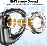 Wireless Earbuds for Running 60Hrs Playtime Deep Bass Black