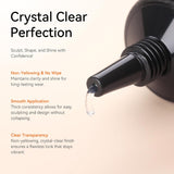 15g Best Nail Glue for Acrylic Nails No Wipe Clear Gel Polish for Nail Designs Super Glue for Fake Nails