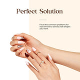 Gel Polish 5 in 1 False Glue on Nails 2PCS 15ML Really Good Nail Glue for Gel Nails Easy Nail Extension Gel