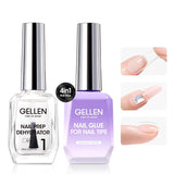 4 in 1 LED UV Nail Glue for Acrylic Nails Best Glue on Acrylic Nails Long Lasting for 28+ Days