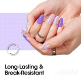 4 in 1 LED UV Nail Glue for Acrylic Nails Best Glue on Acrylic Nails Long Lasting for 28+ Days