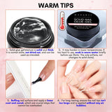 Best Artificial Nail Glue for Press On Nails gel nail glue for Fake Nails Soft Gel Nail Tips 15ML UV Light Cured