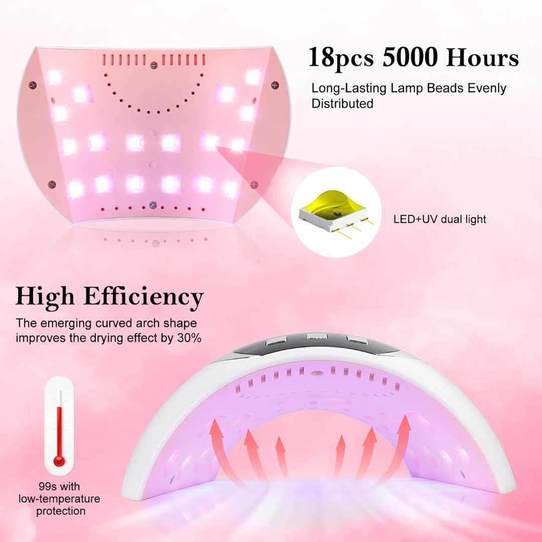 nail gel and uv light