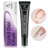 20g best press on nail glue 3 in 1 Nail Gel for Fake Nails Long Lasting Manicure Pedicure Cured Needed