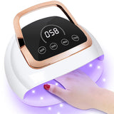 Gel Polish UV Light 268W, Best Nail Dryer with 4 Timers Setting, Best UV Gel Lamp with LCD Touch Screen