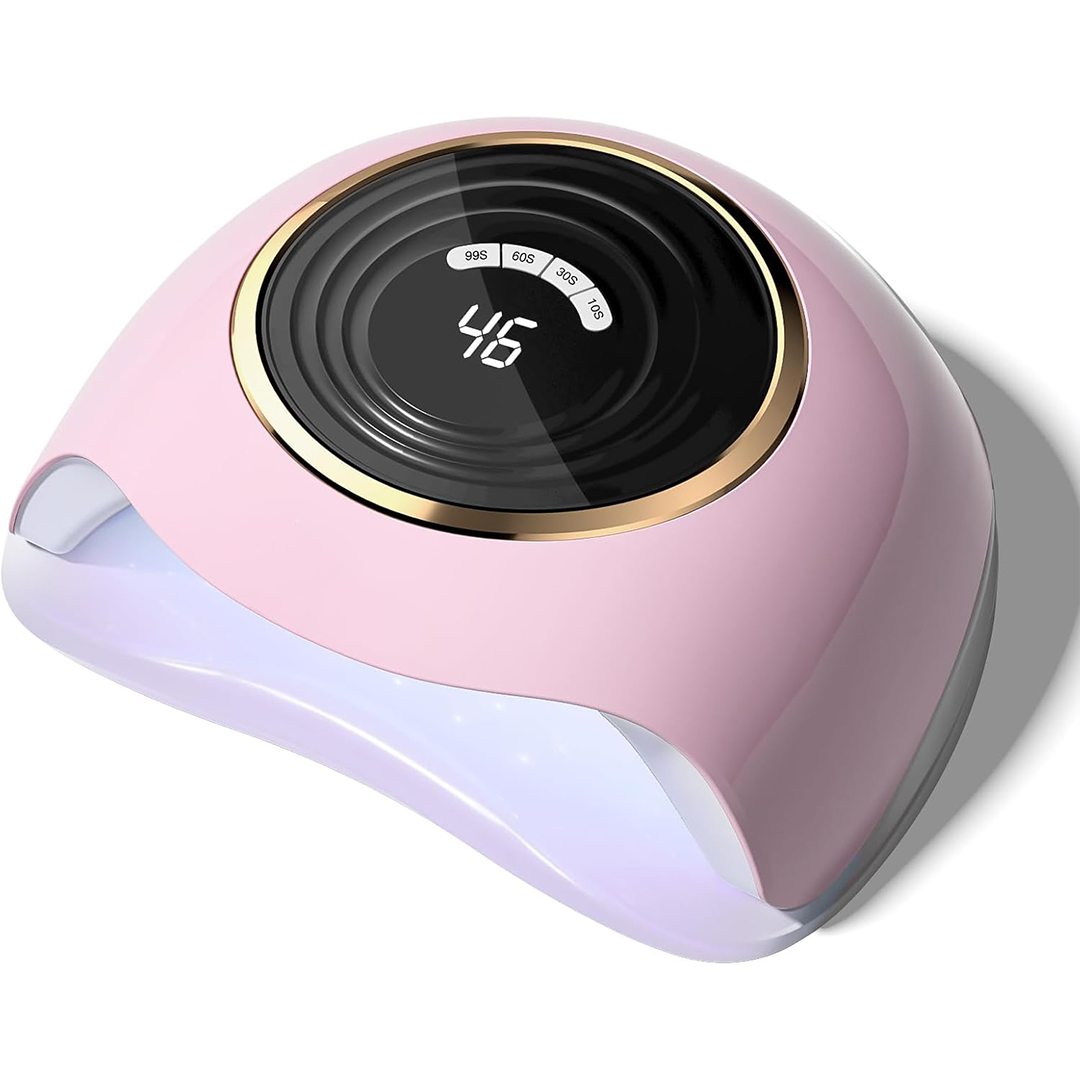 288W Best UV Light for Gel Polish, Best Curing Light with 63 Beads for Gel Nails, Fastest Gel Curing Dryer with Smart Sensor