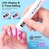 Best Handheld Gel Nail Curing Lamp for Gel Nails, Mini UV LED Gel Nail Polish Dryer, Rechargeable Nail Light with 2 Timers
