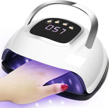 Table Nail Lamp with 4 Timers, Nail Technician Light for Nails Dryer, Led Manicure Light 220W