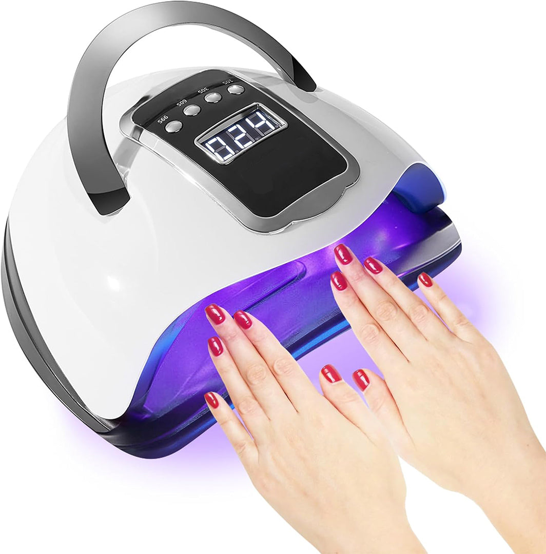 Finger Nail Dryer with 4 Timers Setting, UV Light Nail Dryer 280W, Professional UV Light for Nails with Auto Sensor