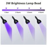 Home Nail Dryer UV Light for Gel Nails, 3W Best Nail Drying Lamp Manicure Dryer Black Light with Clam