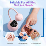 Gooseneck Best Salon Nail Lamp for Gel Nails, Cordless UV Curing Lamp 4 Times & Auto Sensor
