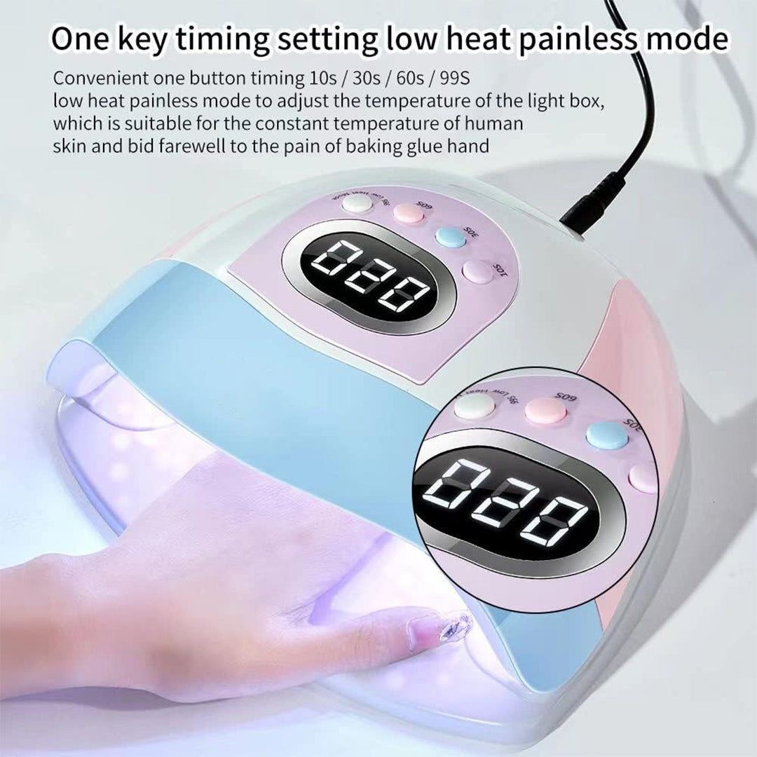 Good Nail Dryer with 4 Timer Setting, Lamp Led UV with 45 Beads, Lamp To Dry Nails with LCD Touch Display Screen