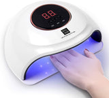 72W LED Light Nail Lamp Faster UV Light for Gel Polish with 3 Timers, Professional Auto Sensor Nail Dryer