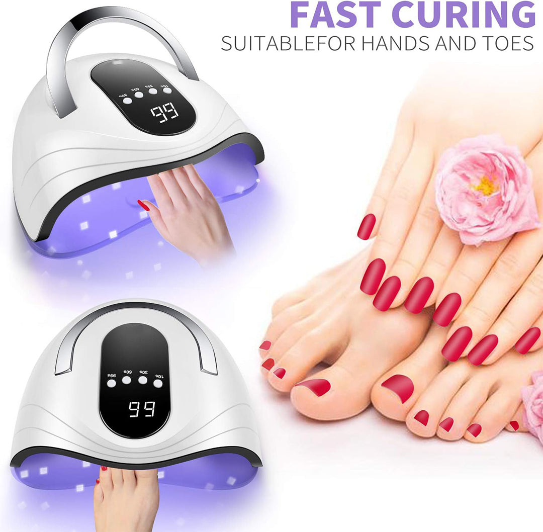 Best Nail Lamp 120W, Fast Nail Dryer Lamp for Gel Polish with 4 Timers, Professional UV Nail Lamp and Automatic Sensor