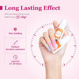 14ml Glue on Acrylic Nails Brush On Nails Glue Long Lasting Adhesive Nail Glue NO Cure 2pcs