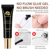 Best Nail Glue for Fake Nails 2 pcs Super Strong Glue for Acrylic Nails Curing Needed for Nails Extension Press On Nails