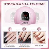 54W Professional Nail LED Light Lamp with 3 Timer Setting,  Gel Manicure Dryer with Automatic Sensor