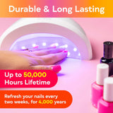 LED Curing Lamp with 3 Timers for Nails Gel Manicure UV Light for Regular Nail Polish