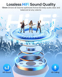 In-Ear Headphones Bluetooth Wireless with LED Display Charging Case, Runner Earphones 40H, IPX7