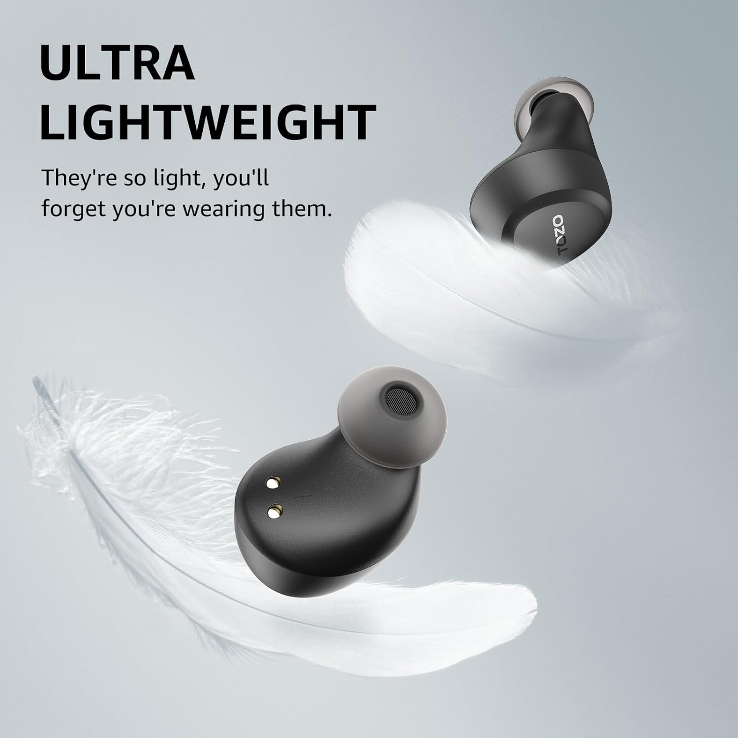 Lightweight Bluetooth 5.3 Earbuds – Premium Sound, EQ App Control, Mic