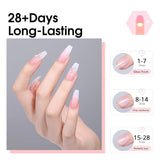 30g Best Nail Glue for Press on Nails Super Strong Solid Acrylic Nail Glue Gel for Fake Nails Need UV Light Cured