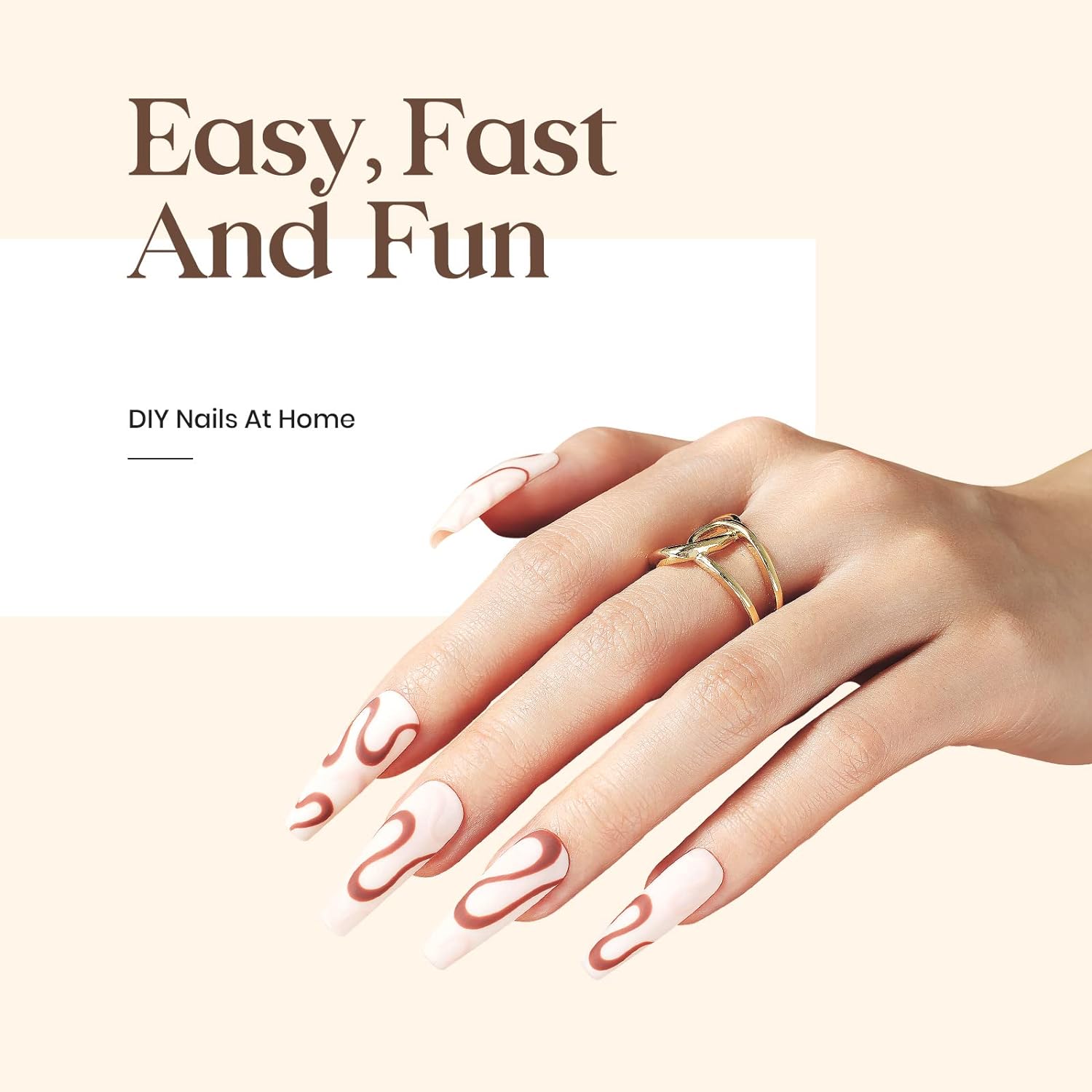 Gel Polish 5 in 1 False Glue on Nails 2PCS 15ML Really Good Nail Glue for Gel Nails Easy Nail Extension Gel