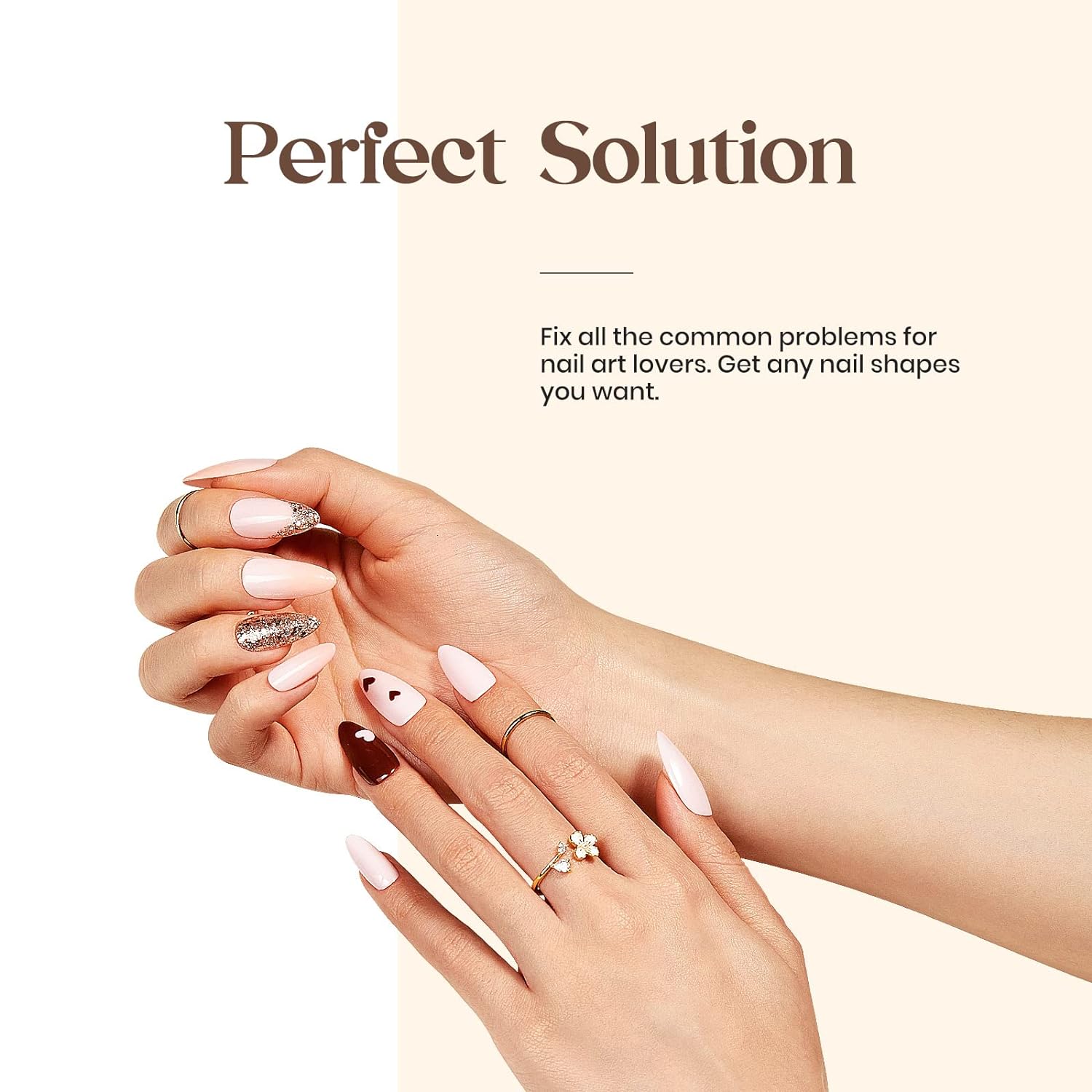 Gel Polish 5 in 1 False Glue on Nails 2PCS 15ML Really Good Nail Glue for Gel Nails Easy Nail Extension Gel