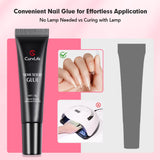 15g Top Rated Nail Glue for Press On Nails Tips Quick Drying Best Artificial Nail Glue No UV Light Needed