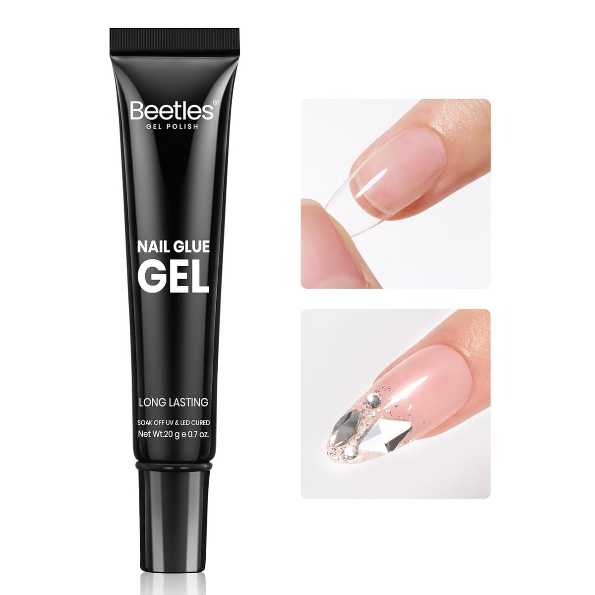 3 IN 1 Best False Nail Glue 20g Super Strong Nail Gel Glue for Nail Extension