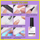 3 in 1 Best Glue on Nails That Last for Acrylic Nail Extension Really Good Nail Glue for Nail Tips Curing Needed