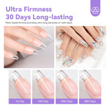 2 PCS Press on Nail Glue for Acrylic Nails Best False Nail Glue for Fake Nail Tips UV LED Lamp Cured