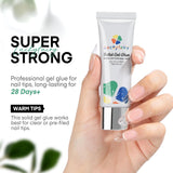 15ml strong nail glue for press ons Solid Nail Glue Gel Solid Soak Off Glue Super Strong Nail Glue UV Cured Needed