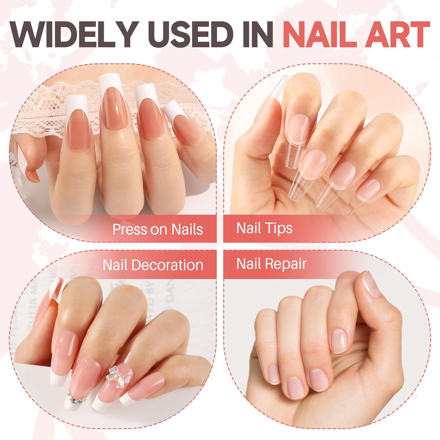 Super Strong Fake Glue on Nails Bond Brush On Long Lasting Nail Glue for Acrylic Nails Adhesive Bond 10ml