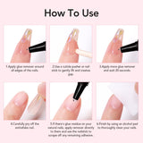 Best False Nail Glue with 10ml Remover for Press On Nails No Need for UV Lamp Top Rated Nail Glue